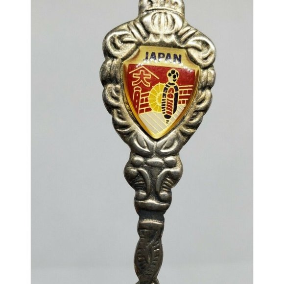 Rare Japan Graphic Vintage Silver Mini Collectible Spoon Home Décor - Picture 1 of 12